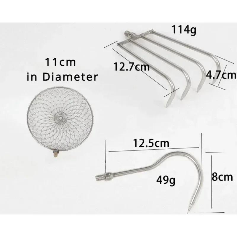 Fishing Rod Ice - Herramienta Multiusos de Acero Inoxidable: Varilla