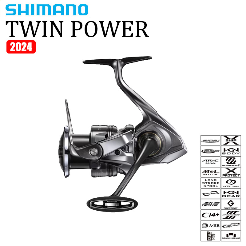 Shimano Reel Sustain - SHIMANO 2024 TWINPOWER carrete giratorio de