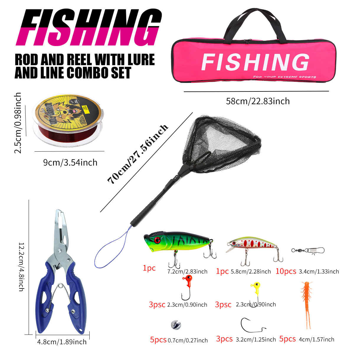 Juego completo de cañas de pes - Fishing Rod Combo reseña y precio