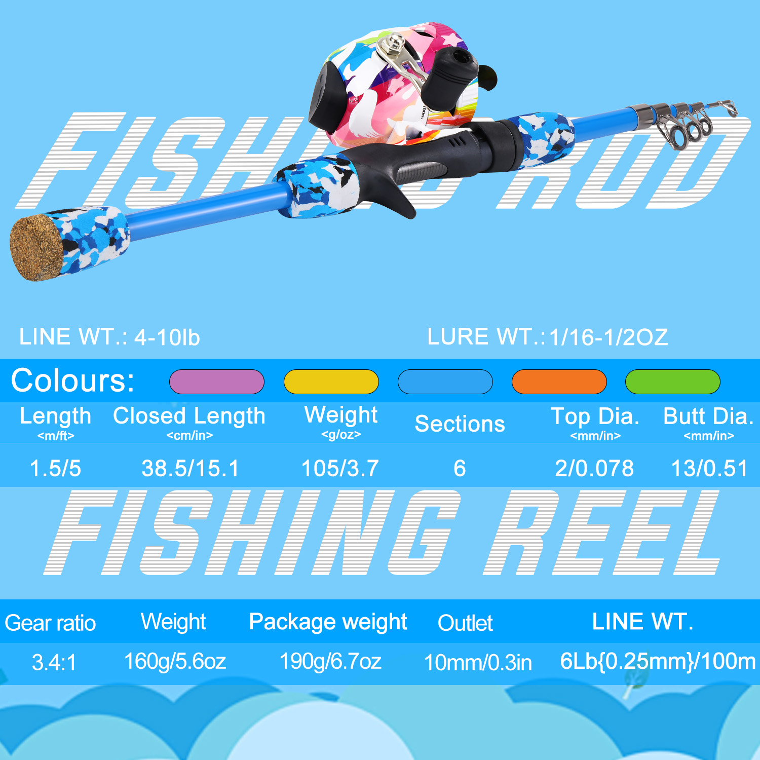 Sougayilang-combo de pesca par - Fishing Rod Combo reseña y precio