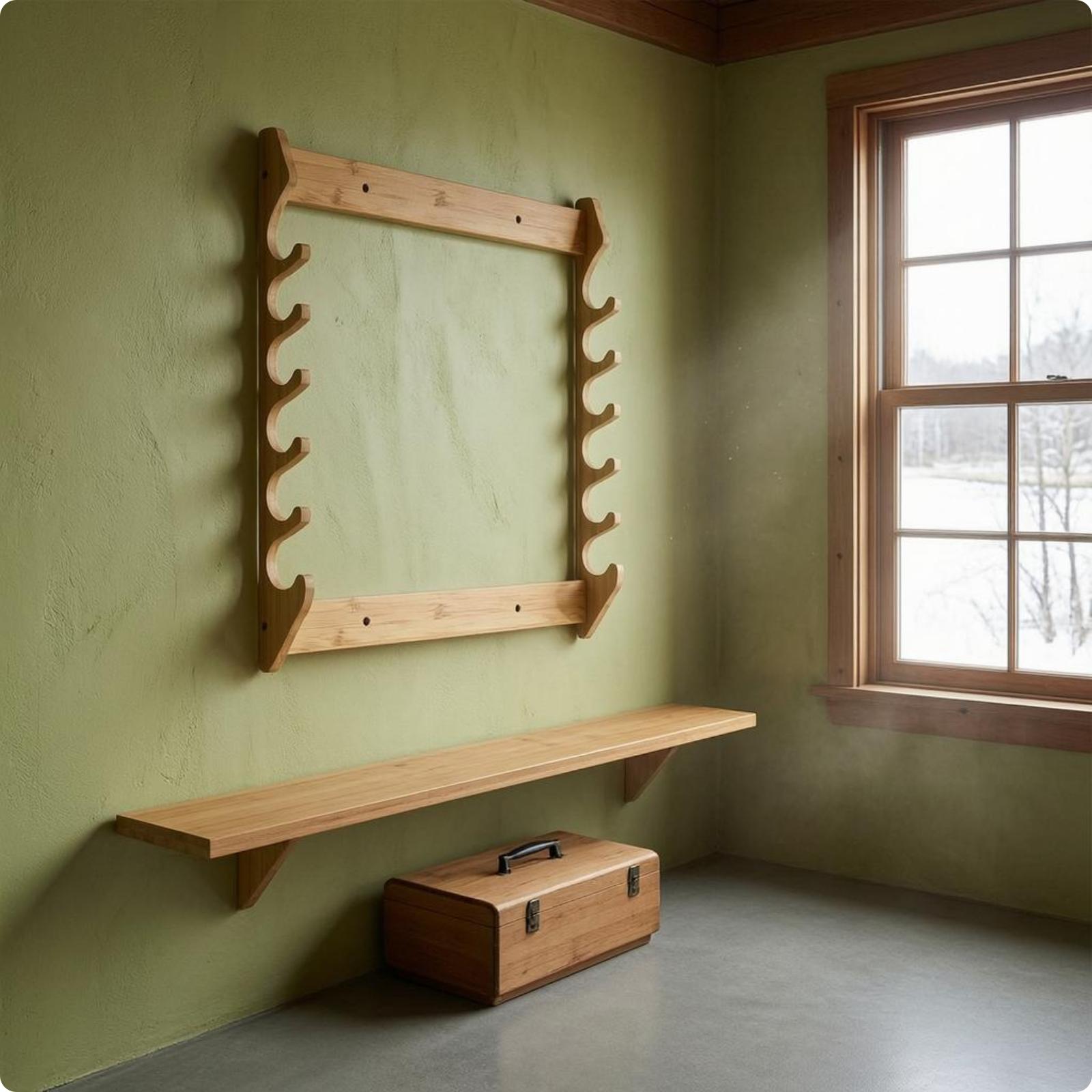 Soporte de Pared para Cañas de - Fishing Rod Rack reseña y precio