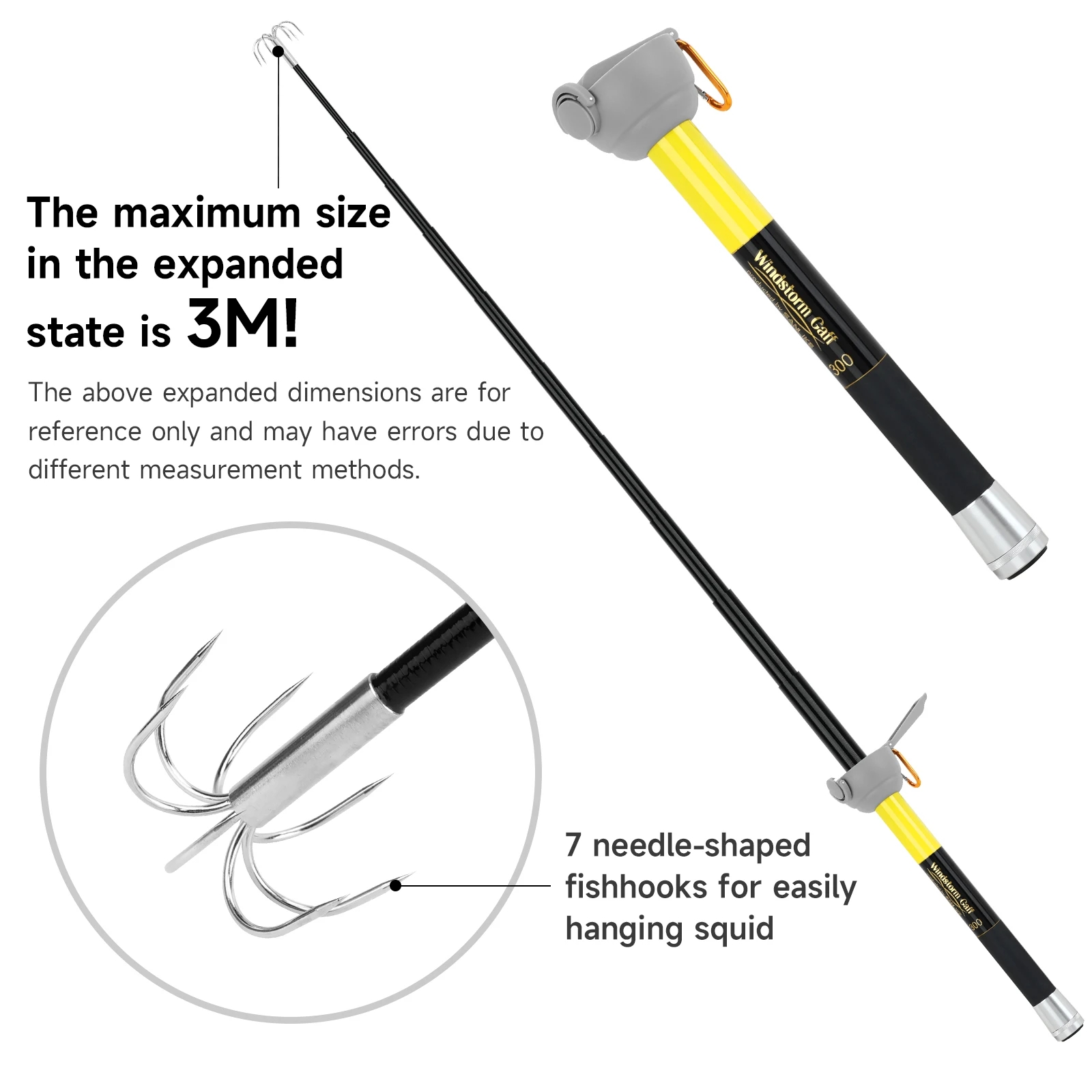 SANLIKE-anzuelo de calamar de  - Fishing Rod Carbon Fiber reseña y precio