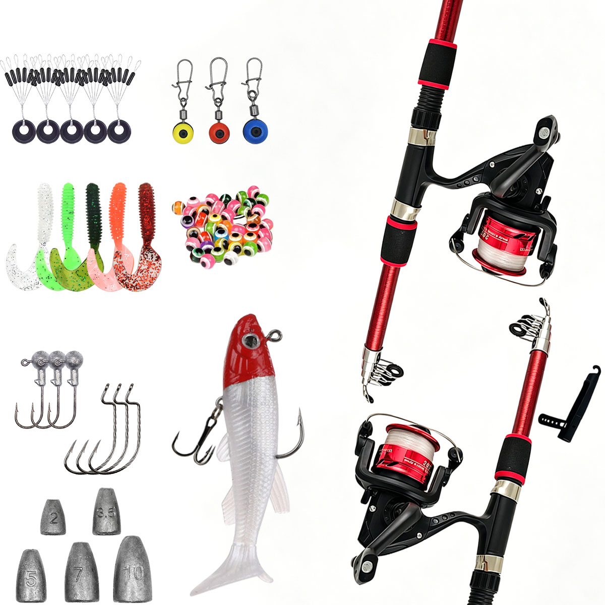Combo de Caña de Pescar Girato - Fishing Rod Combo reseña y precio